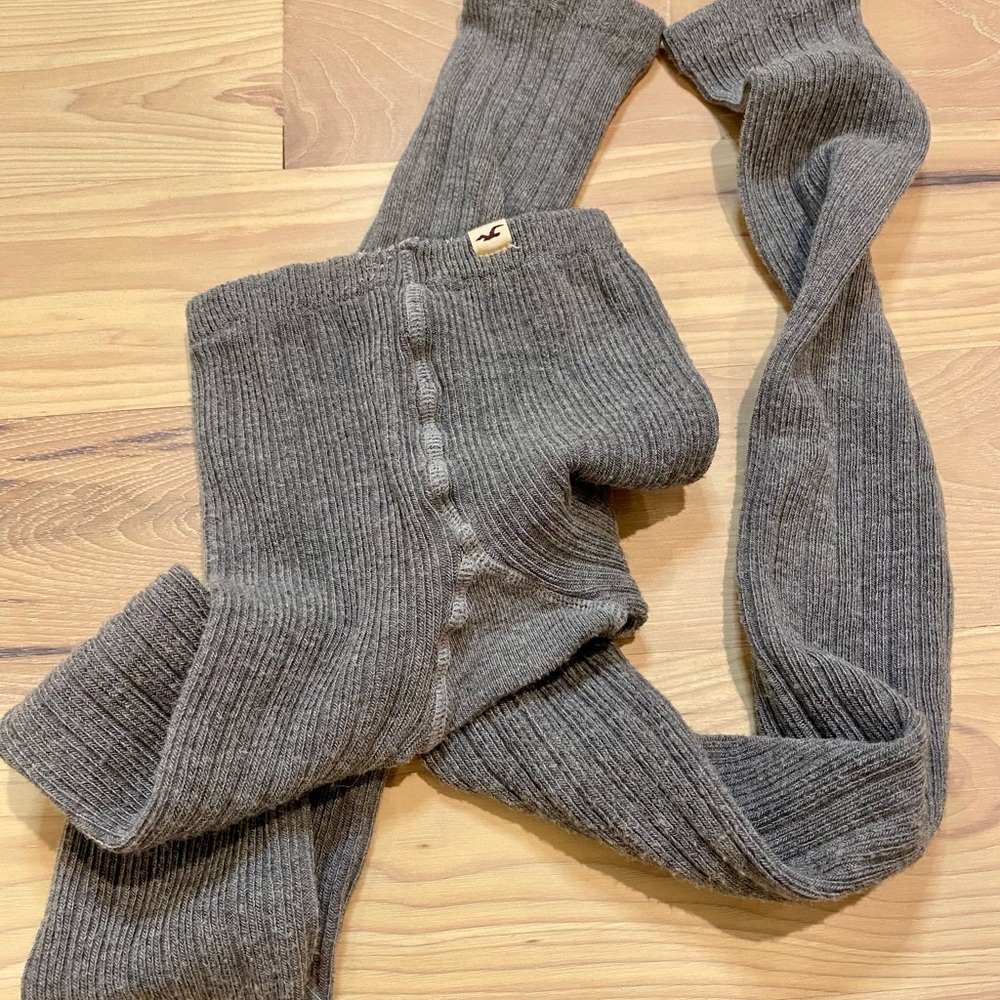 Hollister Grey Leg warmers
